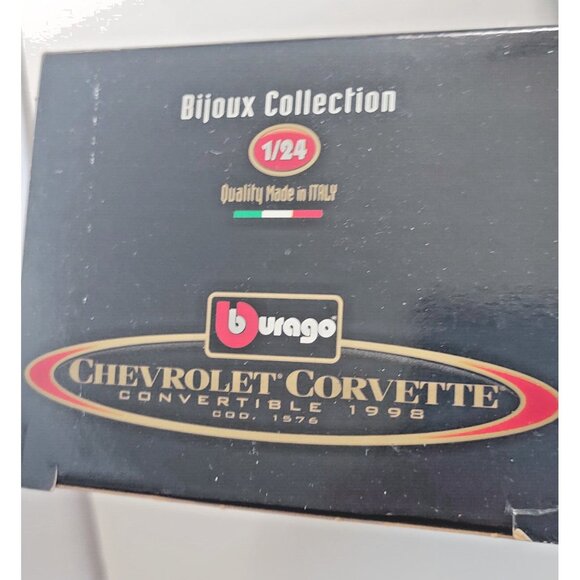 Bburago DIE-CAST METAL 1/24 Corvette Convertable 1998 Original Box Made in Italy - Picture 5 of 11
